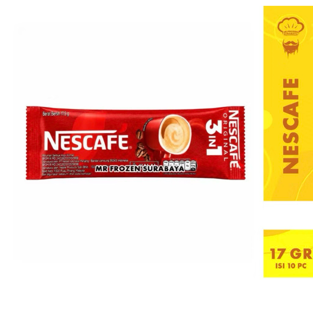 Nescafe 3 in 1 Kopi Instan Praktis Sachet - Original