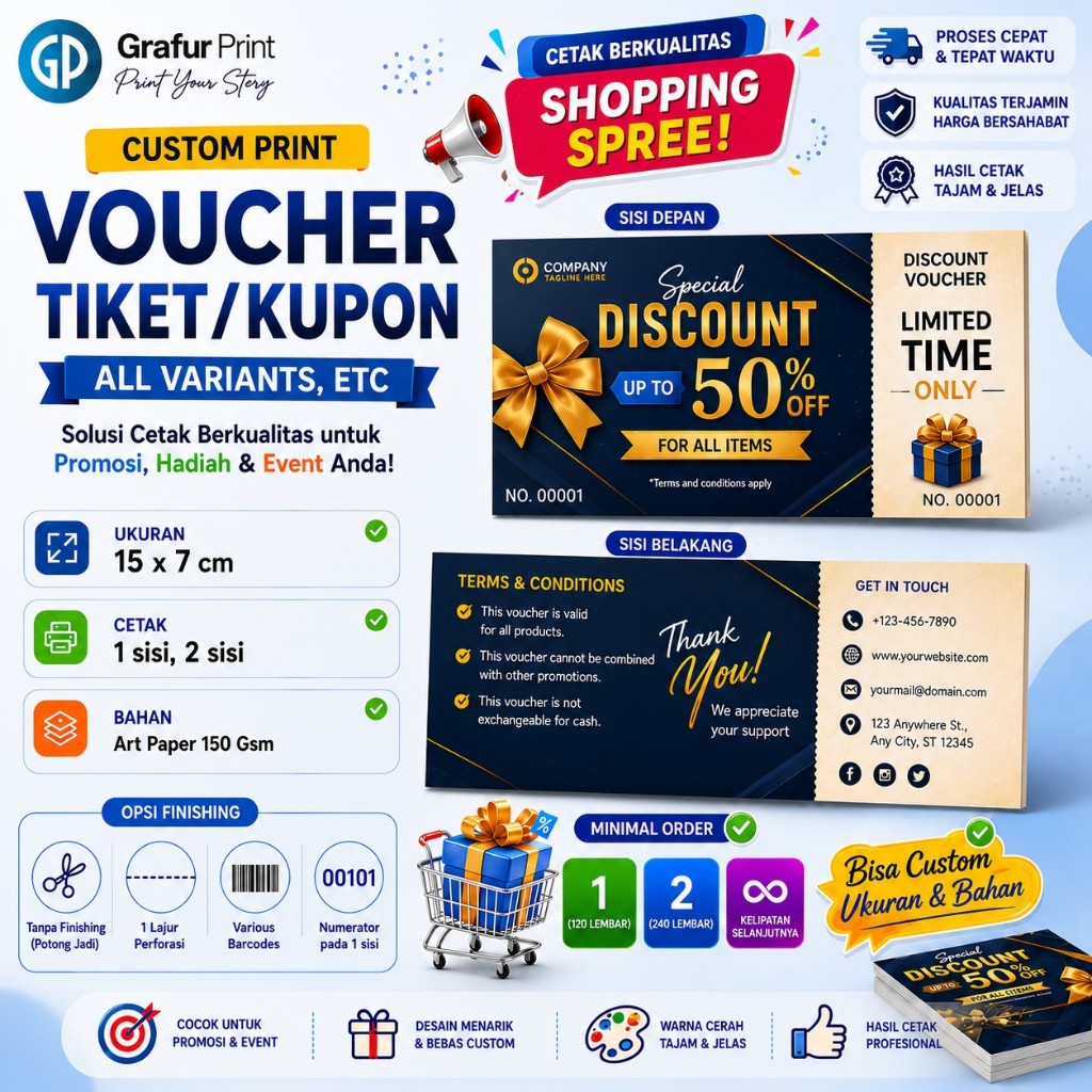 CETAK VOUCHER / TIKET / KUPON / CUSTOM