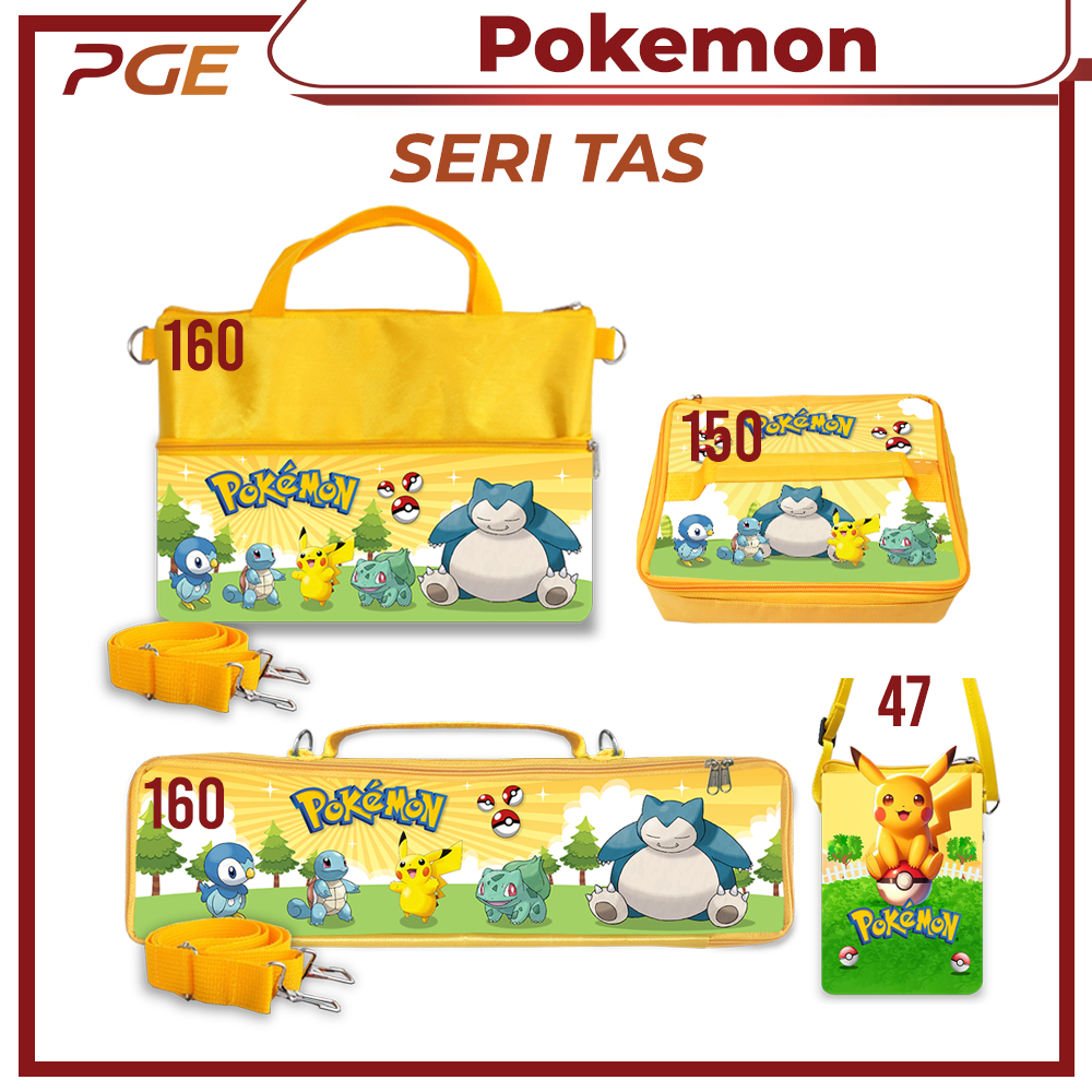 Pokemon Go Pikachu Souvenir Tas Aneka Karakter Sling Bag Tas Selempang Suvenir Gift