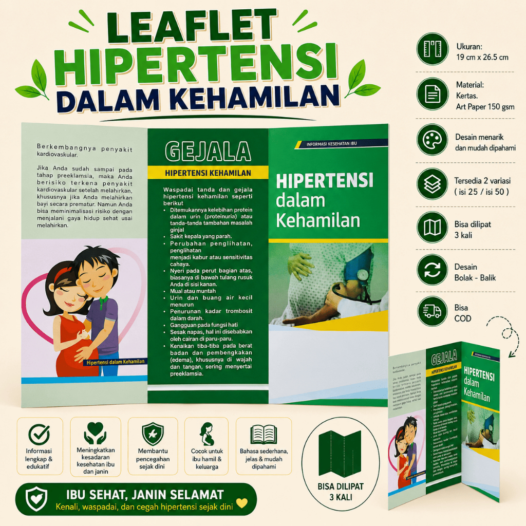 Leaflet hipertensi dalam kehamilan - Gejala hipertensi - Preeklamsia