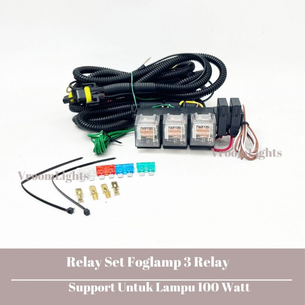 Relay Set Foglamp Tipe 2 relay & 3 Relay