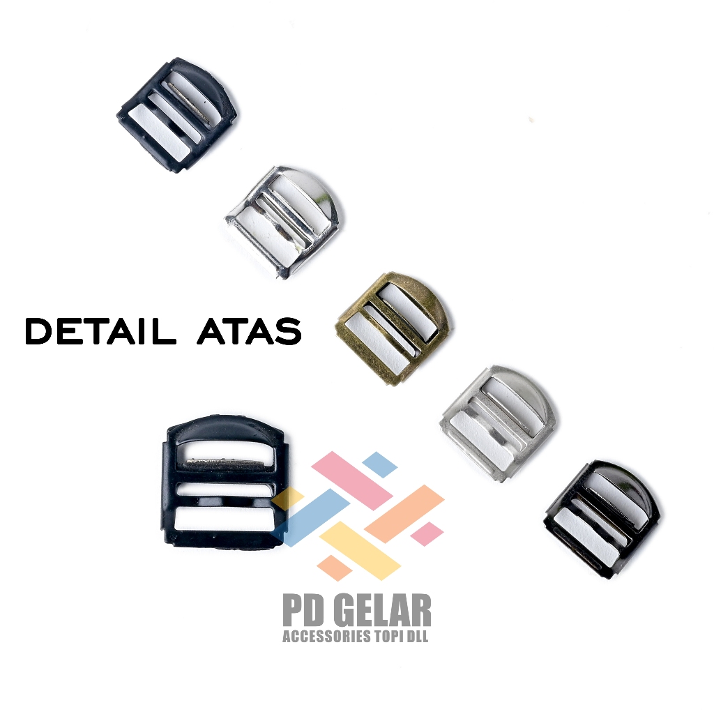 Buckle Geser Topi Gesper Ring Geser Stainless Adjustable Pengatur Ukuran Topi