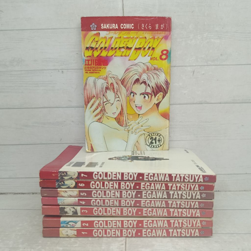 Komik Golden Boy 1-8 Egawa Tatsuya Sakura comic softCover tamat di no 10 kurang 2 komik no. 9 dan 10