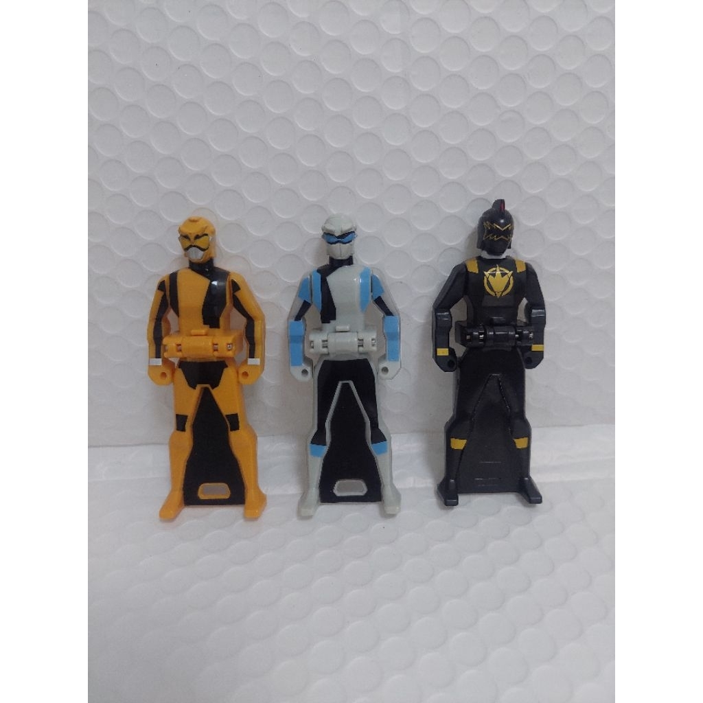 Ranger Key DX Yellow Buster, Blue Buster, Black Condor Jetman Go Buster Gokaiger Original Bandai