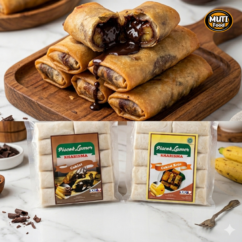 Piscok lumer kharisma / pisang coklat keju nangka lumer isi 10pcs frozen food