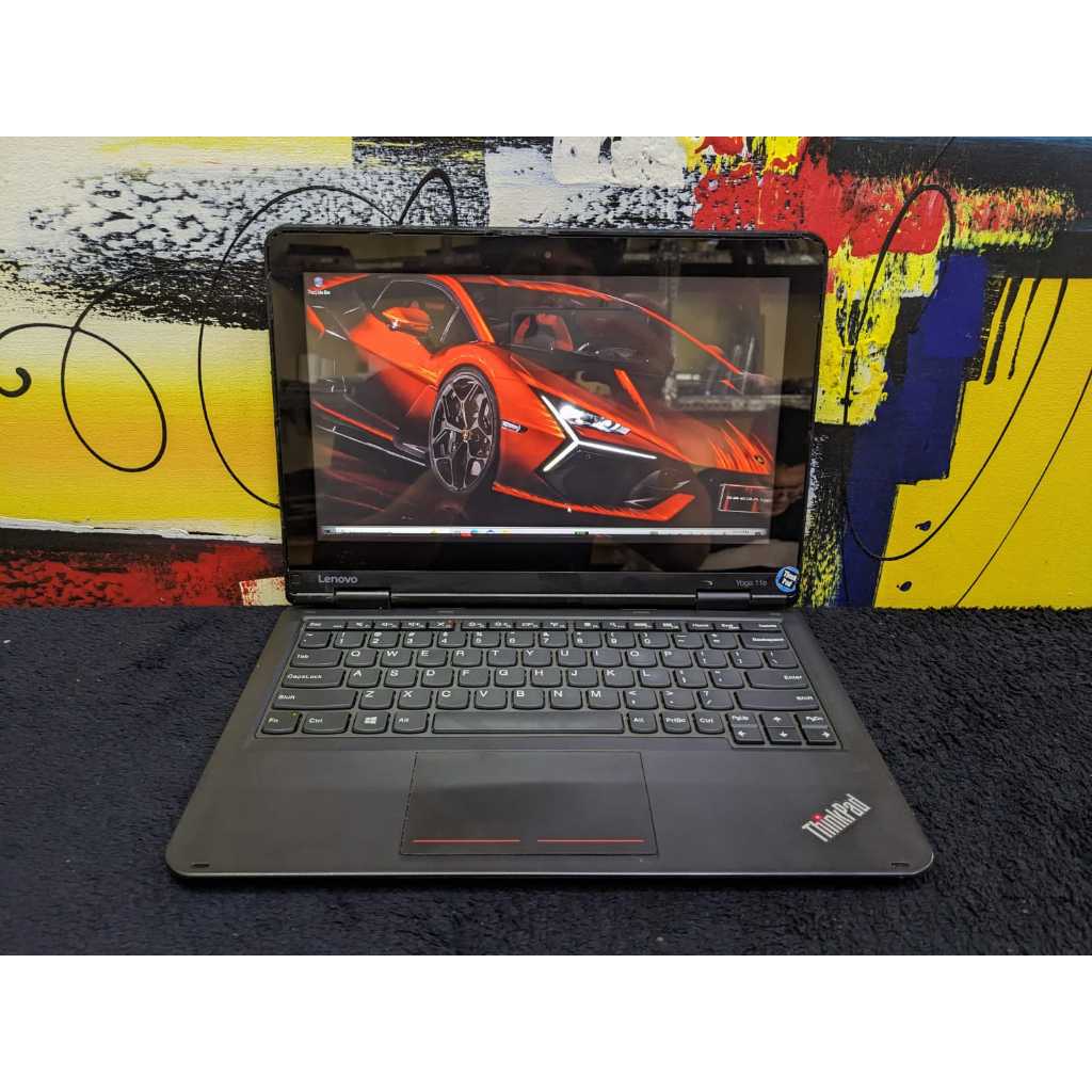 Laptop tablet Yoga 11e Touch intel Celeron R N3150 4/128 Siap Pakai