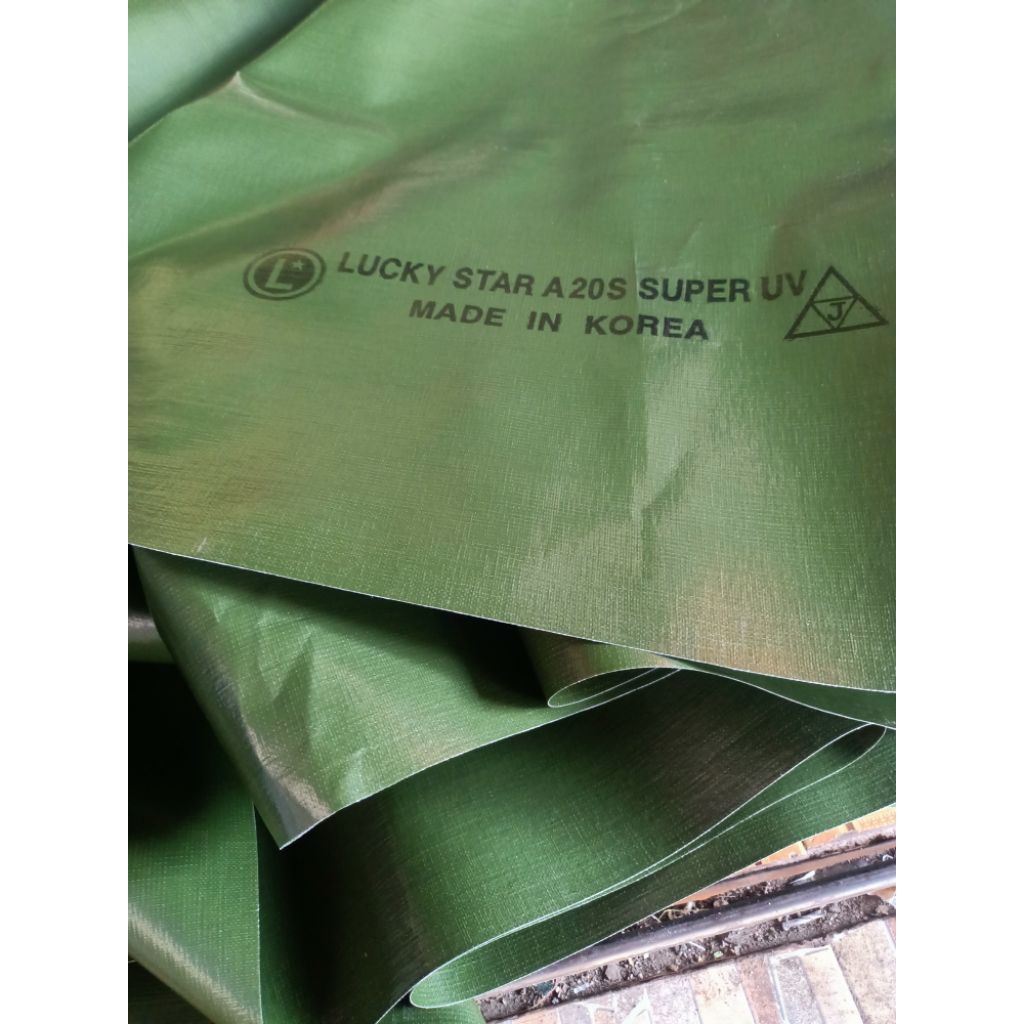 Terpal terop/tenda pesta ukuran 6x8 / 7x10 / 10x13 bahan a20s luckystar korea