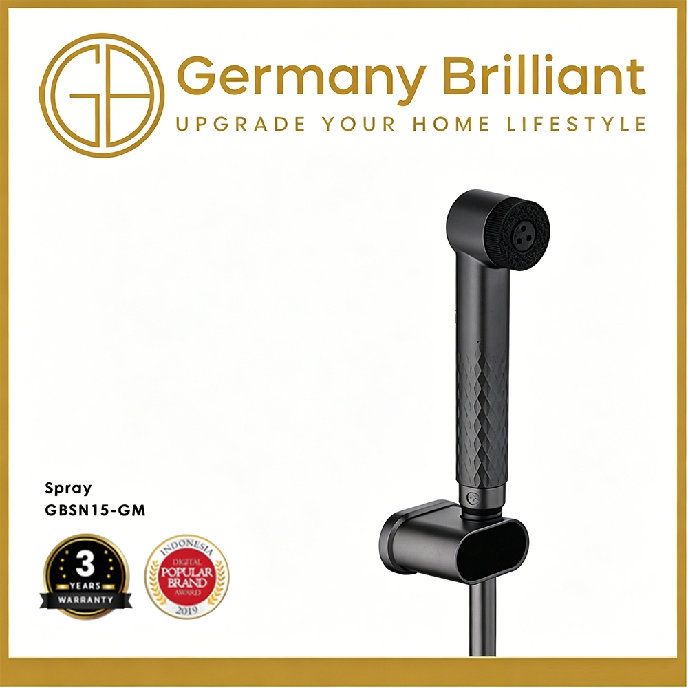 Germany Brilliant GBSN15 Jet Shower Semprotan Cebok Kloset 2 Mode Aliran Air Lembut & Kuat Bahan ABS