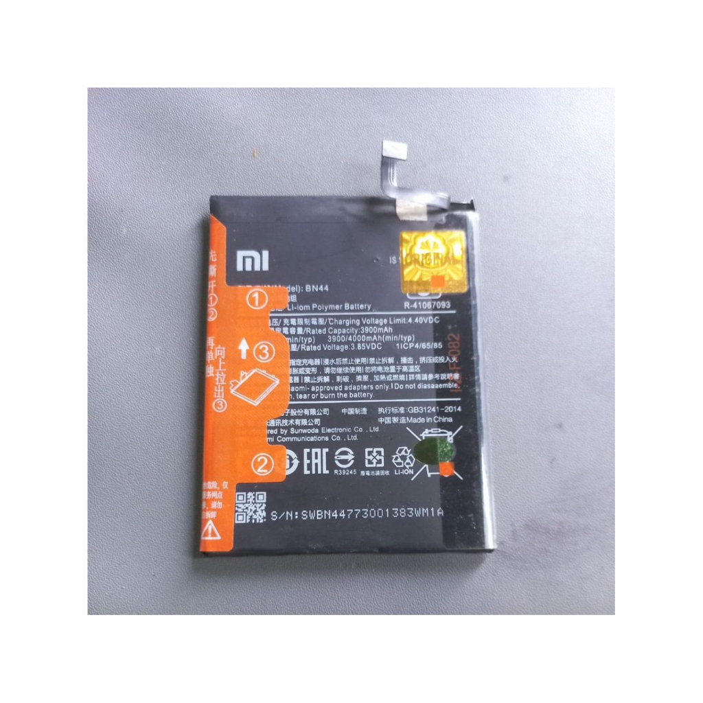 baterai batery batrai batre XIAOMI REDMI 5 PLUS BN44  berfungsi normal asli original copotan bergara