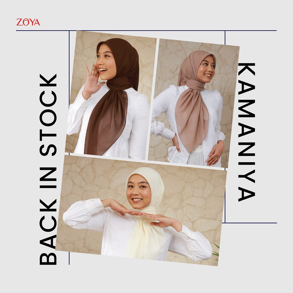 ZOYA KAMANIYA PLAIN SCARF POLOS