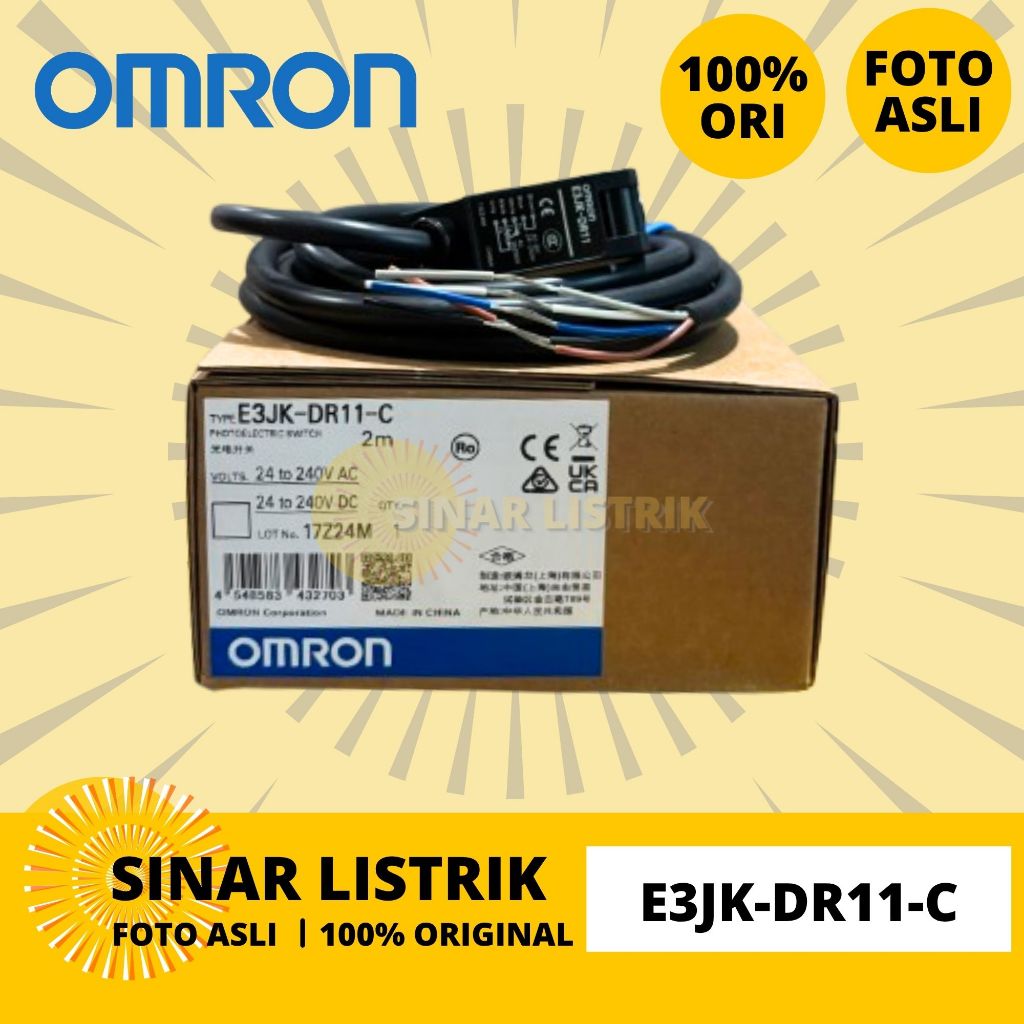 PHOTOELECTRIC SENSOR OMRON E3JK-DR11-C E3JKDR11C E3JK DR11 C