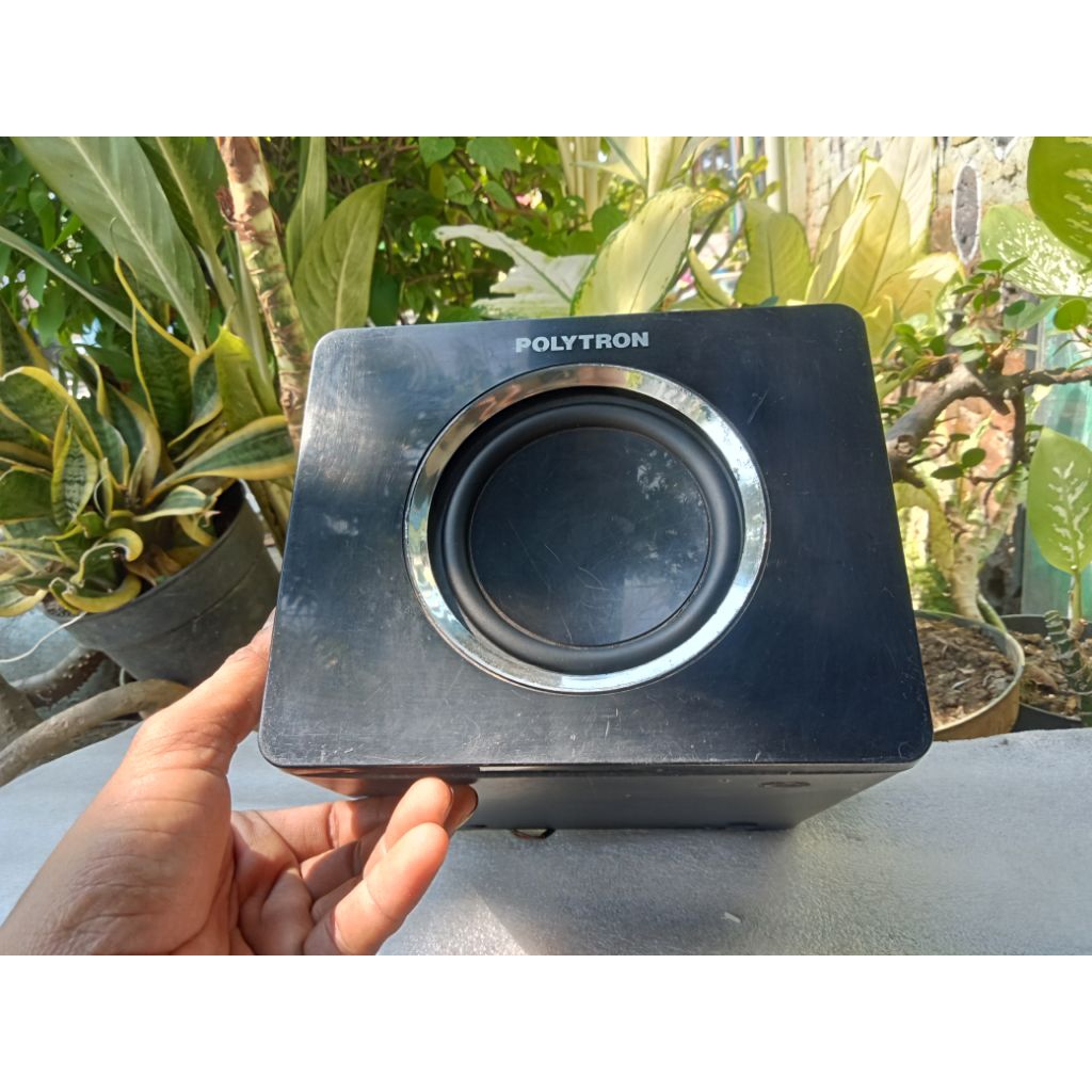 Speaker Subwoofer Polytron 4 inch/Subwoofer Pasif Polytron Doble Coil/Harga Satuan