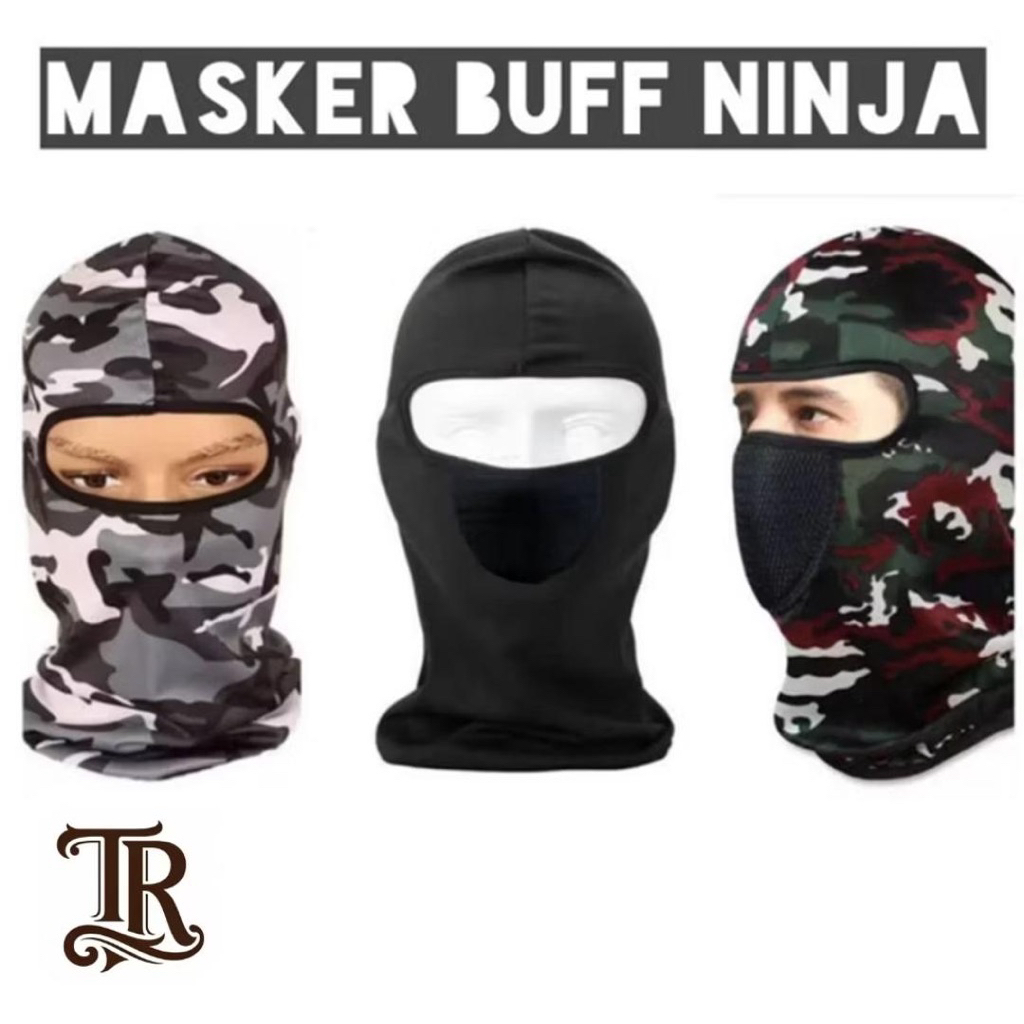Buff ninja full face | masker buff ninja motif