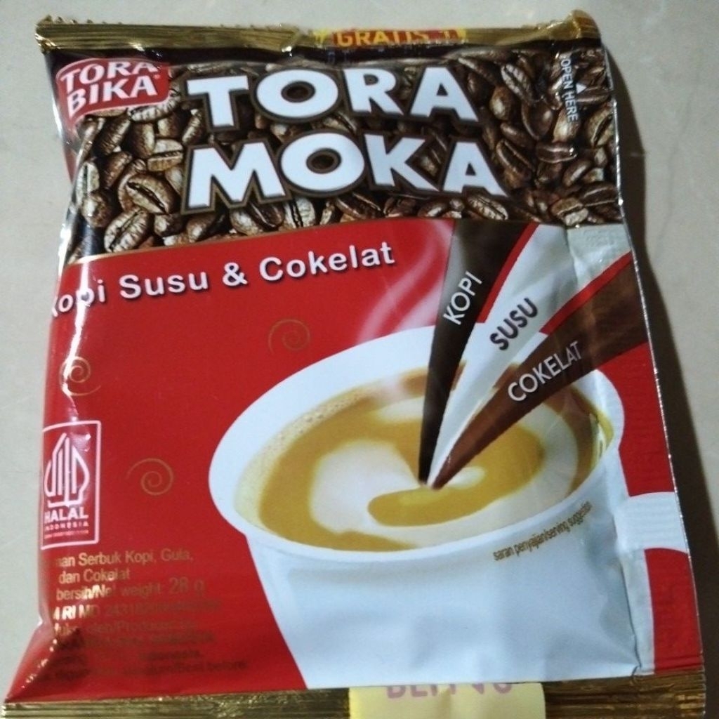 Minuman Kopi Instan Tora Moka sachet