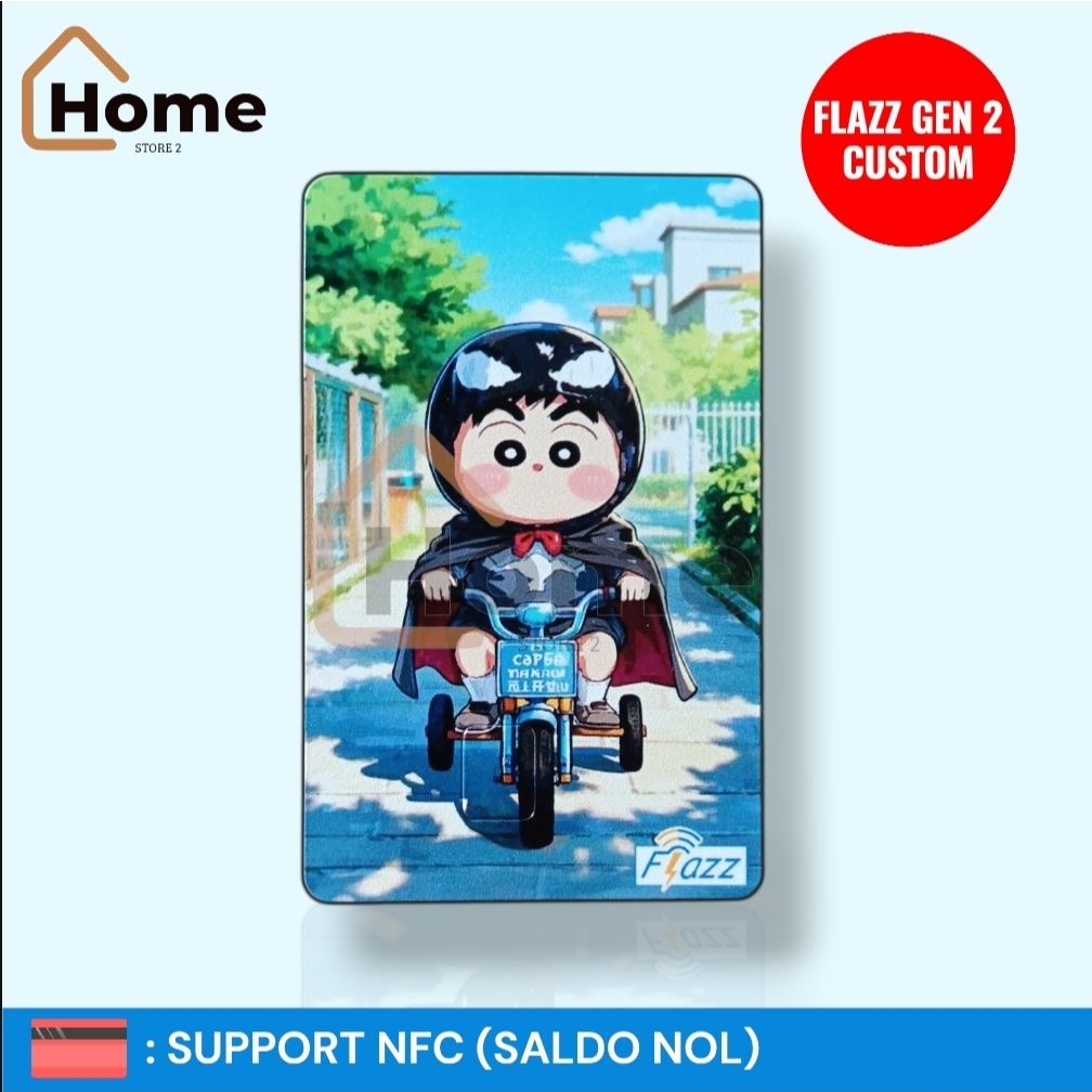 KARTU ETOLL FLAZZ BCA GEN 2 CUSTOM - SHINCHAN [SEPEDA]