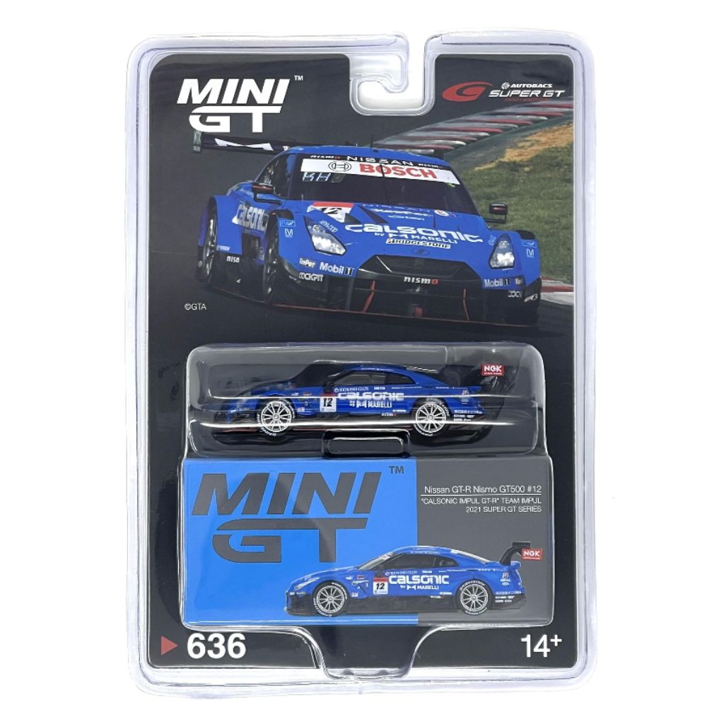 Mini GT Nissan GT R Nismo GT500 Calsonic Impul GTR (Blister)