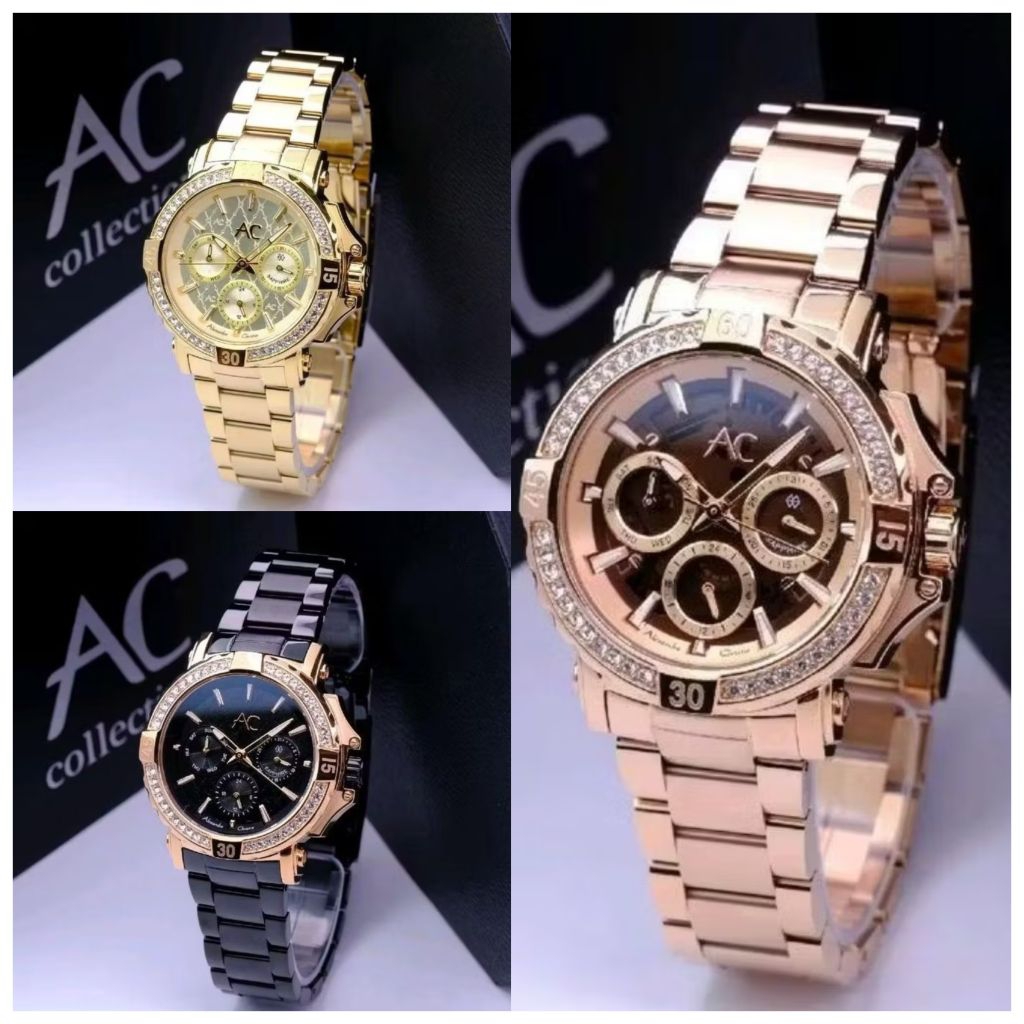 [New] Jam Tangan Wanita Alexandre Christie 9205 AC9205 AC 9205 - Gold