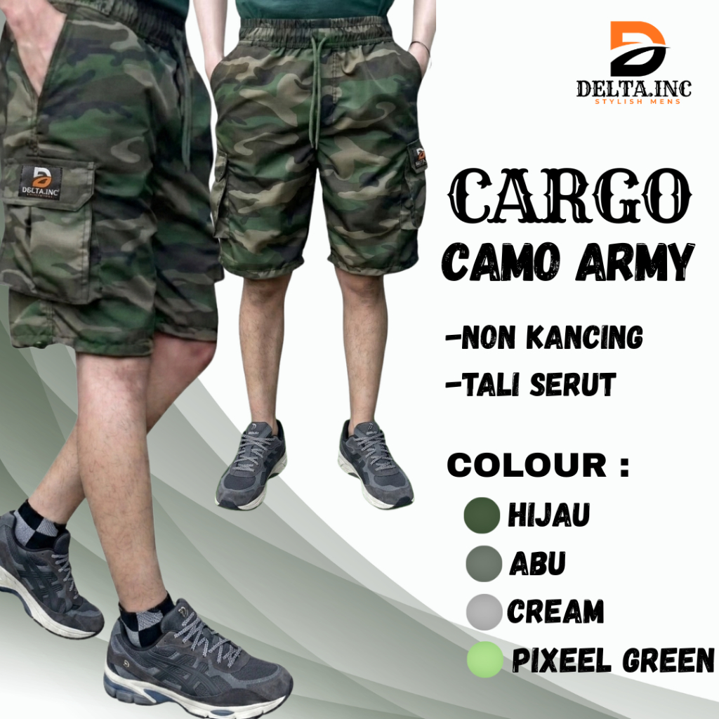 Celana pendek Cargo Camo Army Boardshort Loreng Pendek Soft DESPO