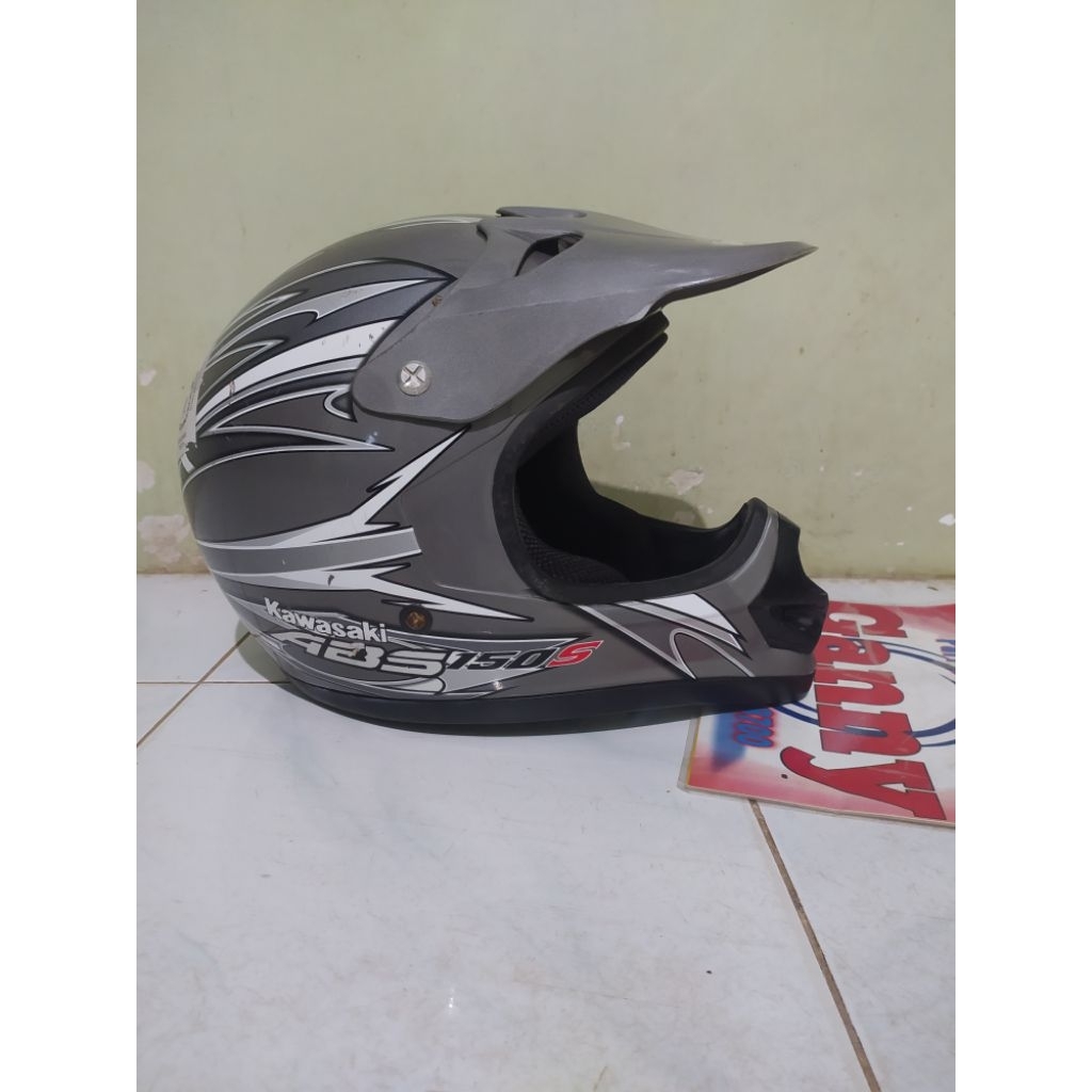 Helm Jadul TRAIL kawasaki KLX original bekas