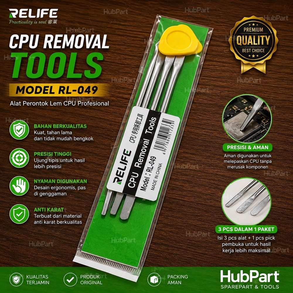 Relife RL-049 CPU Removal Tools CPU Cutter Alat Pembongkar CPU IC Chipset BGA Mainboard HP Profesion