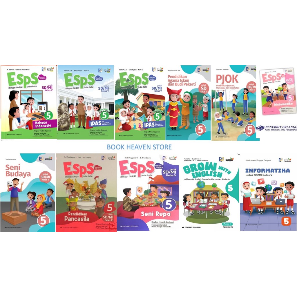 BUKU PAKET LENGKAP KELAS 5 SD/MI KURIKULUM MERDEKA REVISI