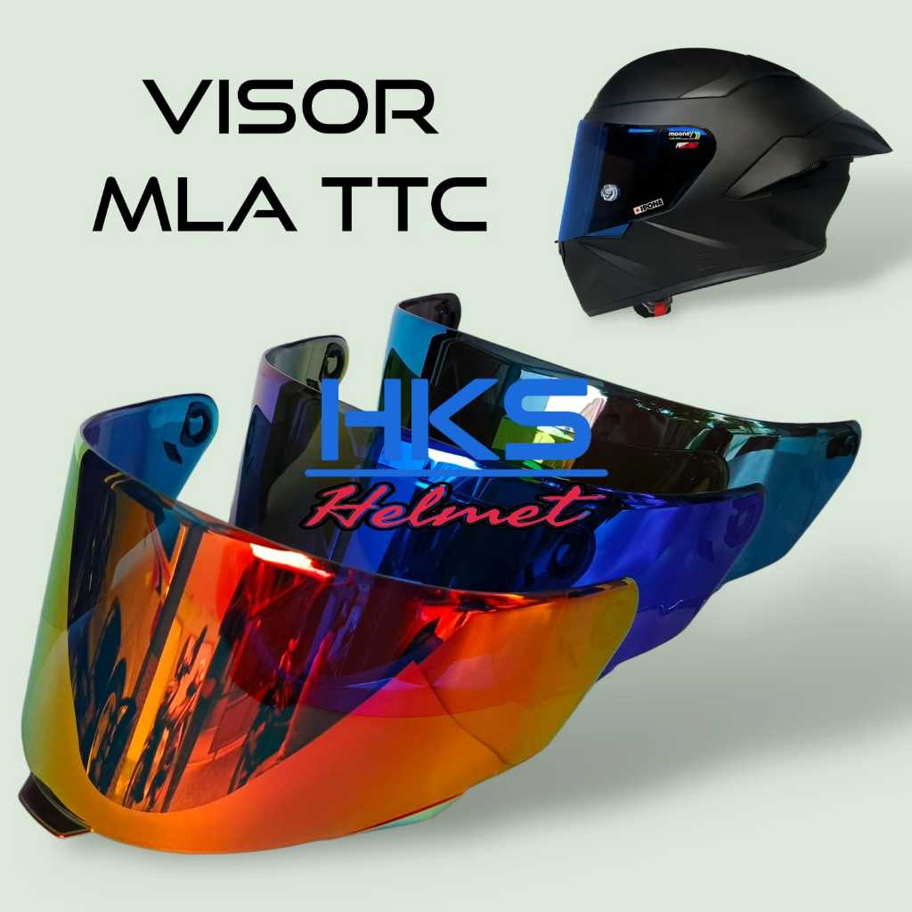 Kaca Visor Helm MLA Crypton, Flat Visor MLA TTC Full Face