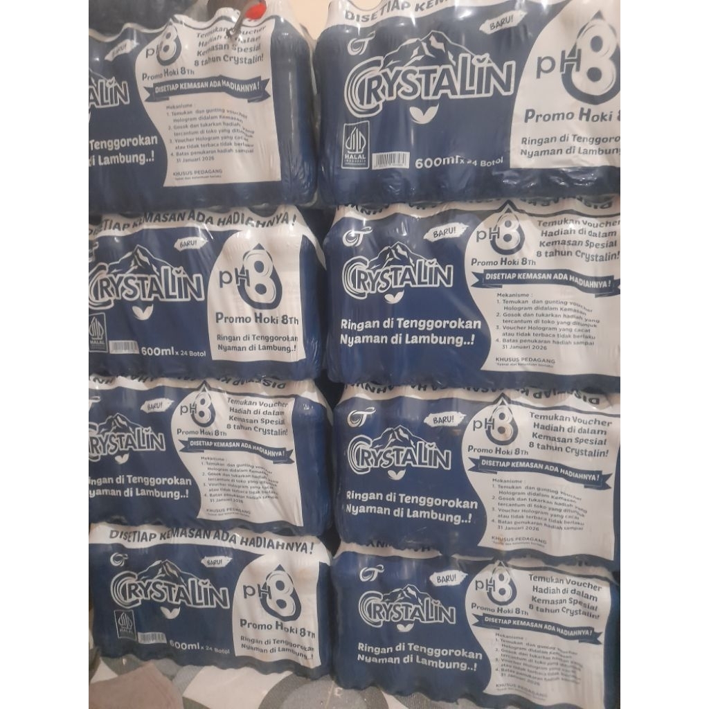 Crystalline 600 Ml x 24 botol(1Dus)