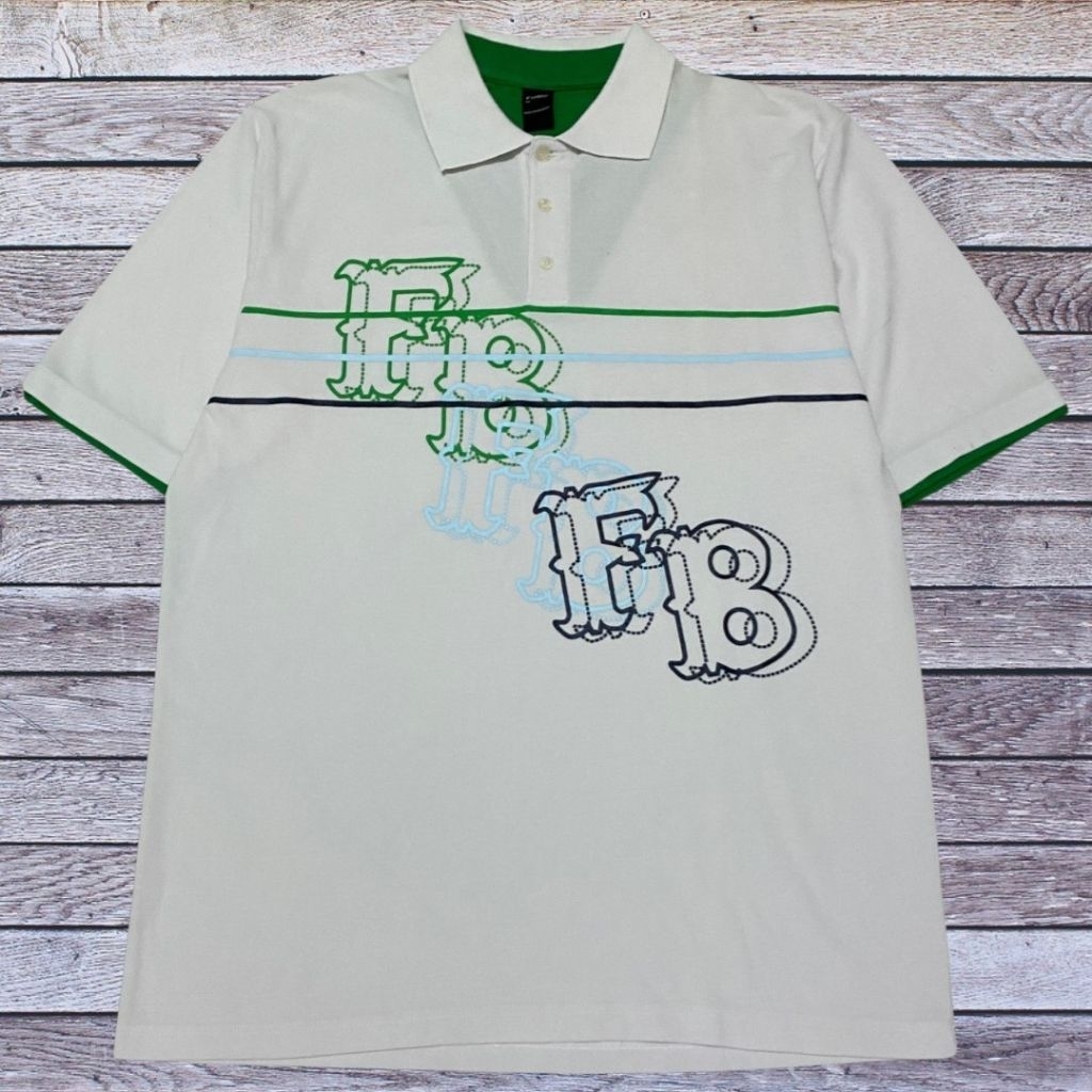 KAOS KERAH FUBU HIPHOP STLE Y2K BRAND ORIGINAL