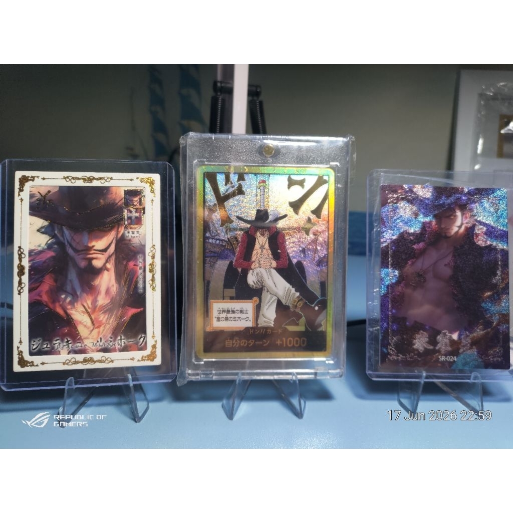 Kartu GDon Dracule Mihawk (GOLD) Free 2 card CCG Mihawk