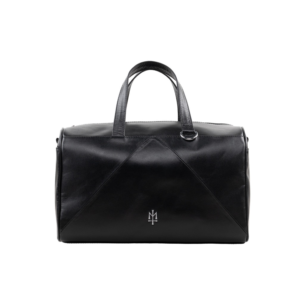 OTTERDEY Clandestine MATERNAL DISASTER BLACK GENIUNE LEATHER MINI TRAVEL BAG TAS DUFFEL KULIT HITAM