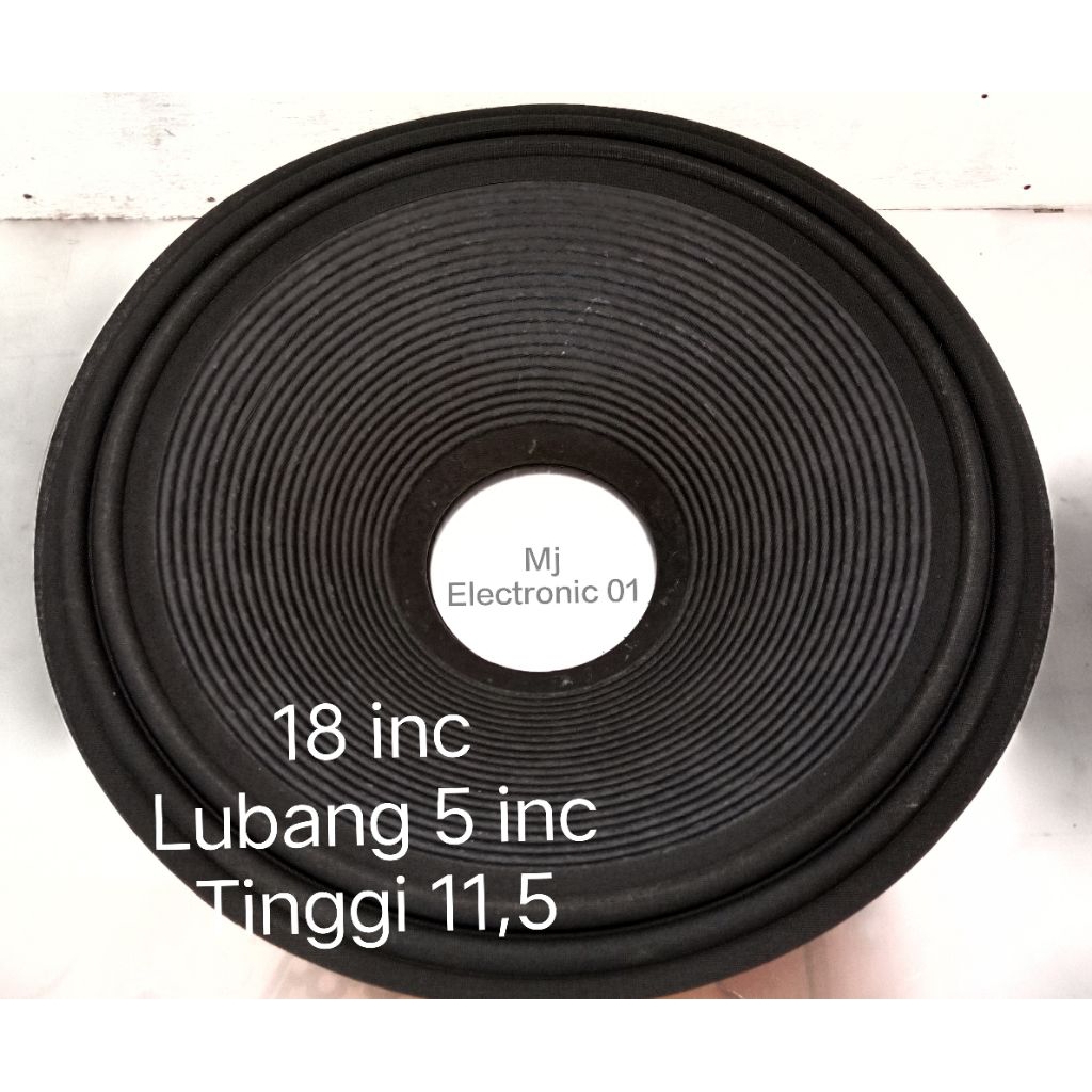 Daun kertas speaker 18 inc Lubang 5 in Tinggi 11,5