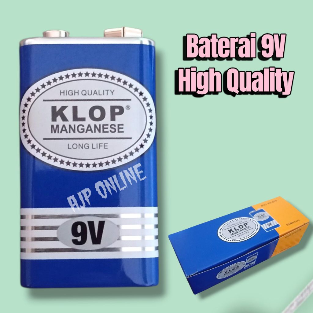 Baterai 9volt Kotak Kualitas Bagus Baterai  9volt batre 9volt batu 9volt