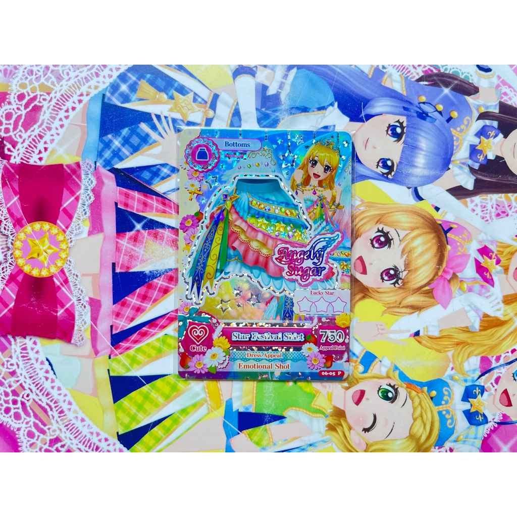 Kartu Aikatsu Star Festival Skirt Angely Sugar Ichigo Hoshimiya Premium Seri 6 Original Langka Rare 