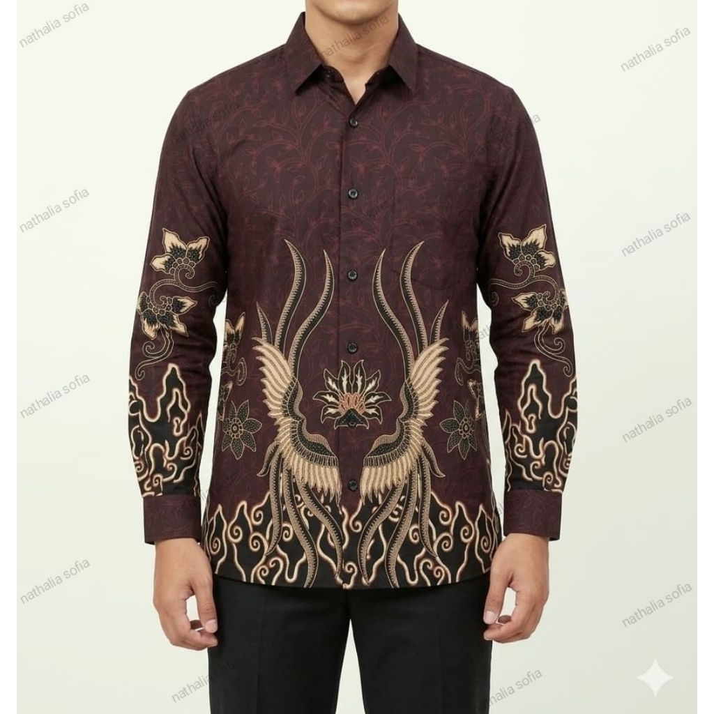 FIRENZE size M-XL KEMEJA PANJANG BATIK PRIA / KEMEJA BATIK COWOK / KEMEJA BATIK INDONESIA / KEMEJA B