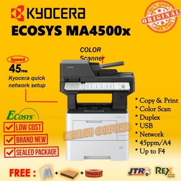 MESIN FOTOCOPY KYOCERA ECOSYS MA4500x PRINTER TERLARIS DAN TERMURAH - PHOTOCOPY LASERJET KYOCERA MA 