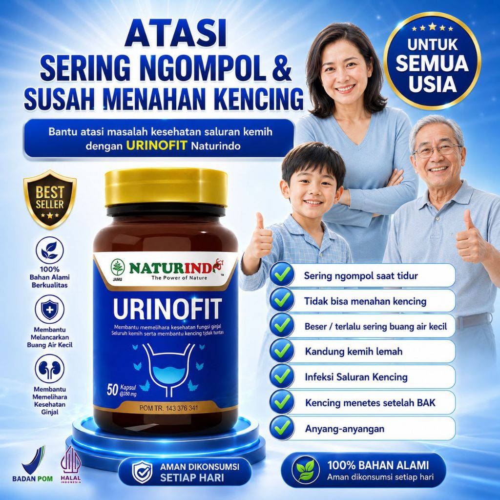 Obat Ngompol herbal sering ngompol hentikan beser gangguan kencing anyang-anyangen infeksi saluran k