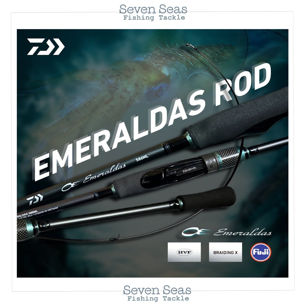 Daiwa Emeraldas Rod Eging 80LML 83ML 86ML Model 2026 Rod Joran Cumi Sotong
