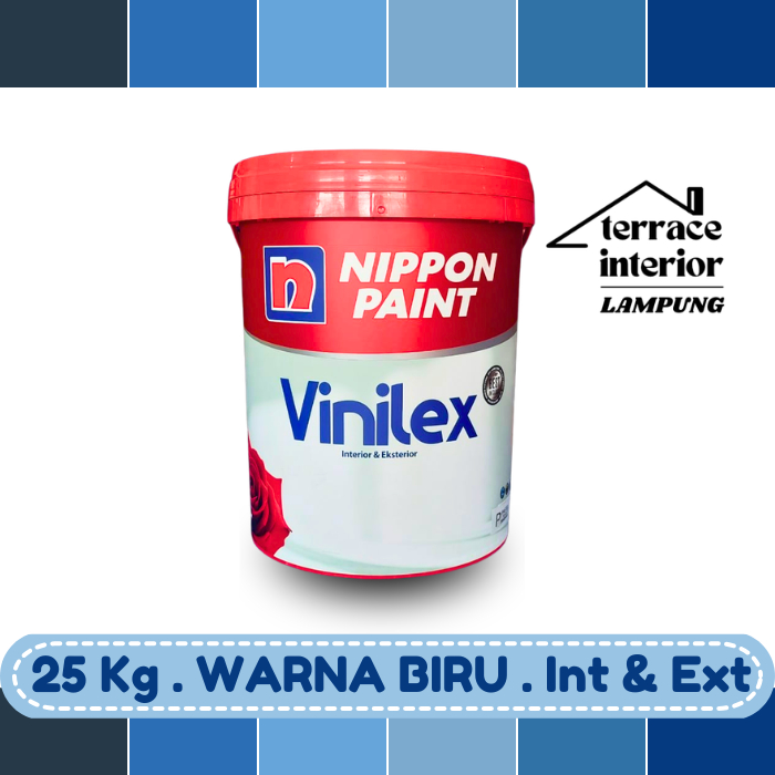 Cat Tembok Nippon Vinilex 5000 Interior & Exterior Biru 25 Kg