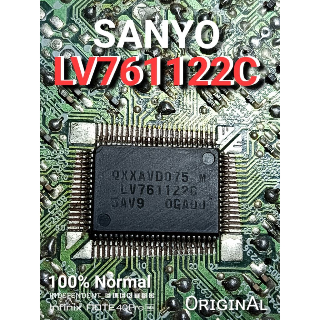 IC LV761122C    LV761122C    ic Tv sanyo fujitec slim 21inchi    ic QXXAVD075M LV761122C