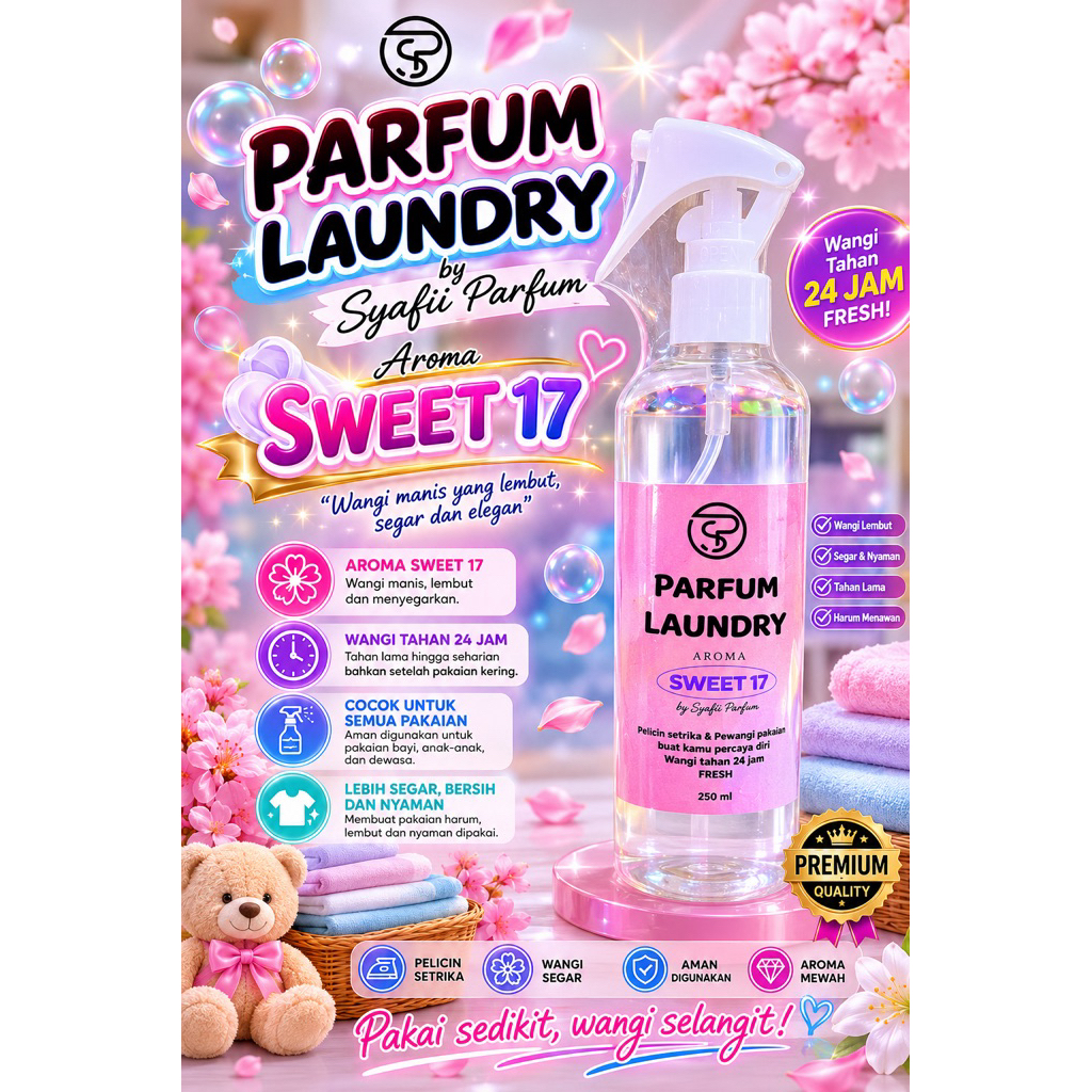 Parfum Laundry Aroma “Sweet 17” BY: SyafiiParfum