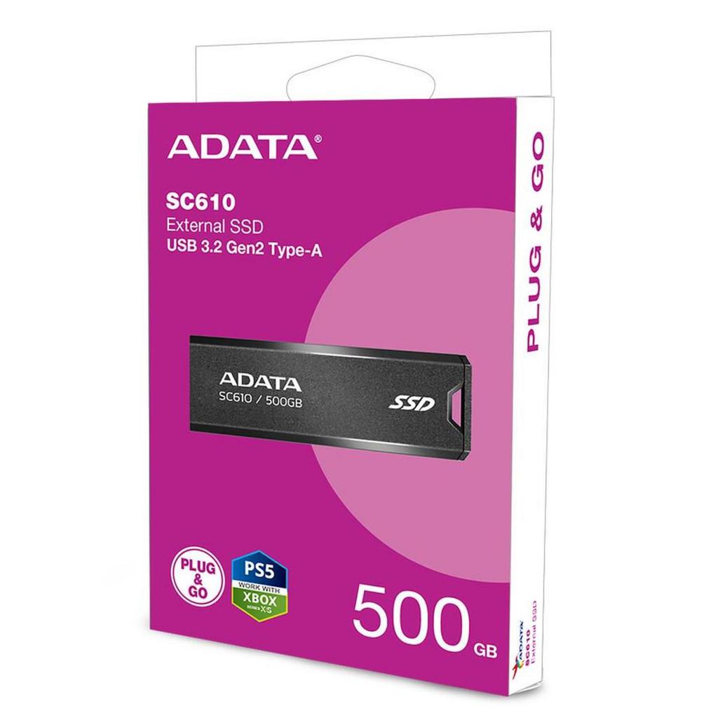 ADATA SSD EXTERNAL SC610 500GB 1TB 2TB | PORTABLE SSD