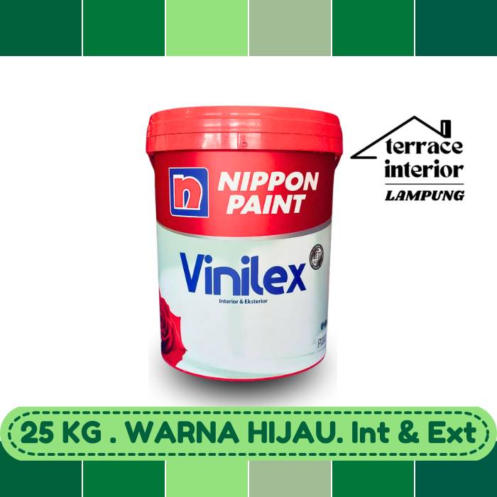 Cat Tembok Nippon Vinilex 5000 Interior & Exterior Hijau 25 Kg