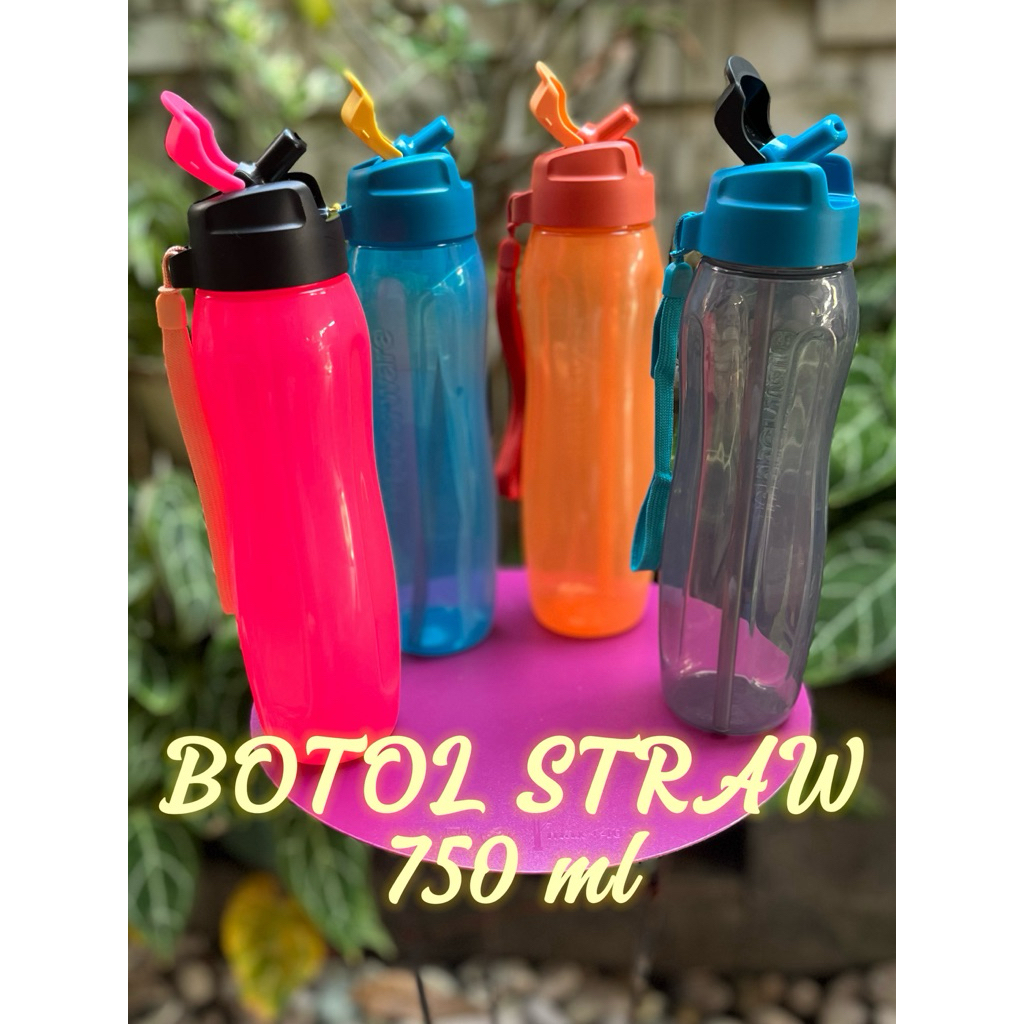 BOTOL ECO STRAW /SEDOTAN 750 ml TUPPERWARE ORIGINAL