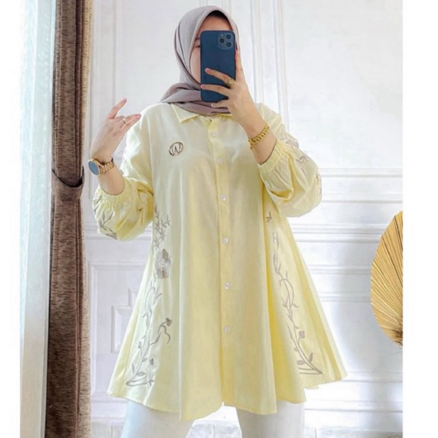 Atasan/Blouse  Viral Olive Top Manggo Winody
