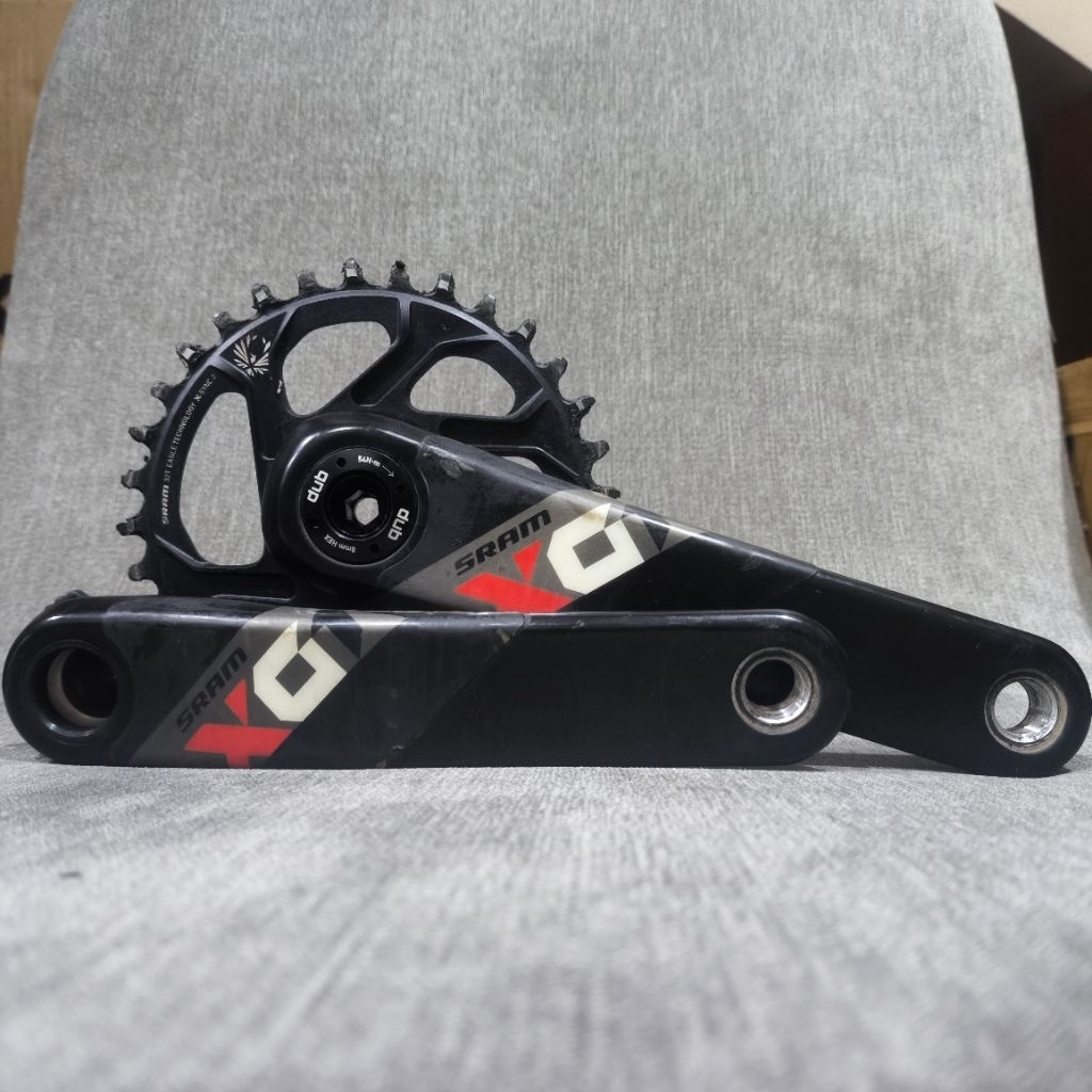 [2ND] SRAM X01 CARBON DUB 12-Speed 32T x 170mm XO1 Crankset Crank Arm + Chainring Bekas Secondhand