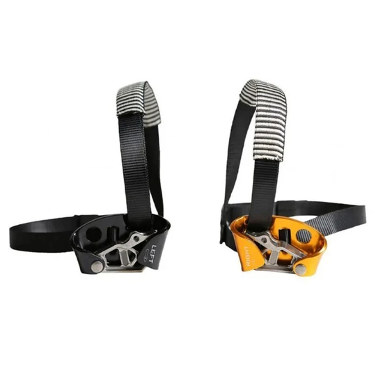 Foot Ascender Adjustable Climbing Ascender Kaki Rock Climbing Rope Ascender Belay Device