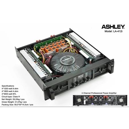 POWER AMPLIFIER ASHLEY LA412I LA 412I ORIGINAL