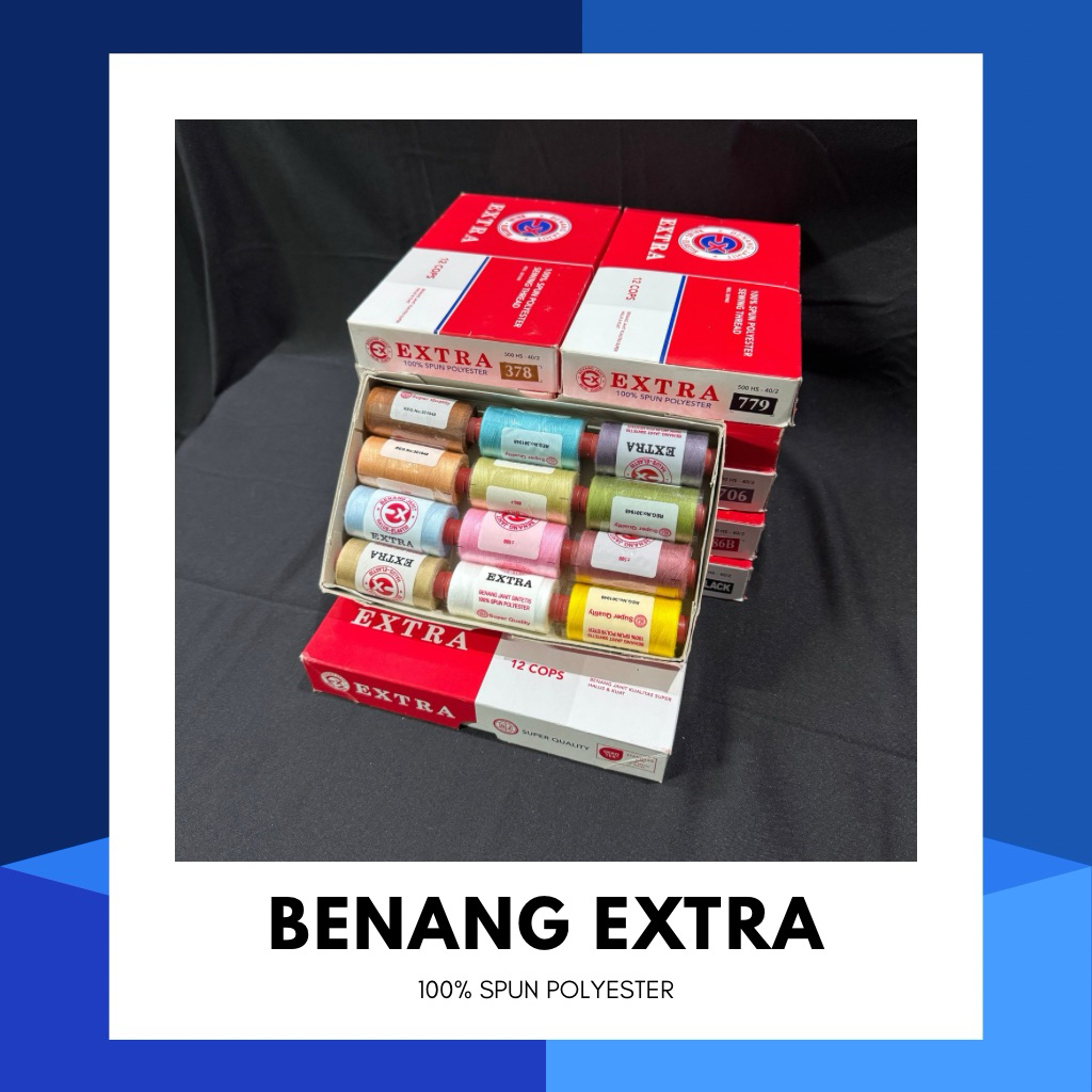 BENANG JAHIT EXTRA WARNA LENGKAP