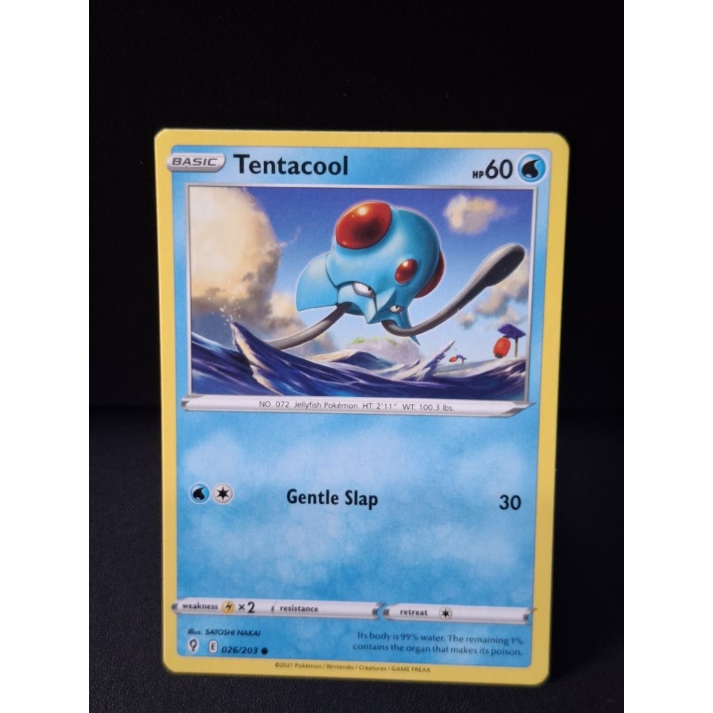 kartu pokemon original common tentacool 026/203