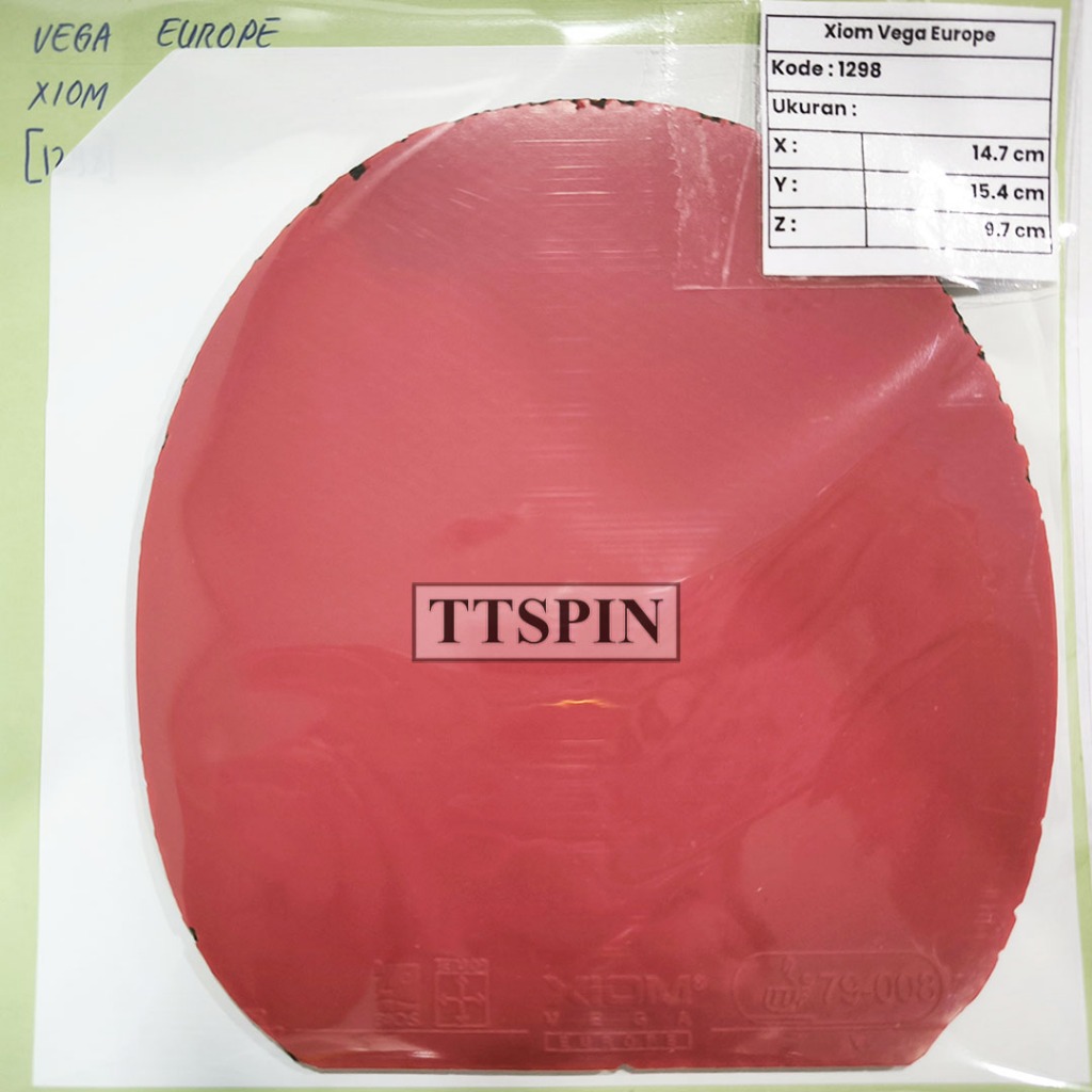 Xiom Vega Europe - Karet Pingpong Tenis Meja Bet Bat Xiom Vega Europe Rubber Table Tennis Secondhand